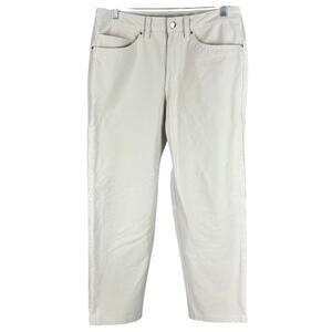 Lululemon ABC Crop Pant Relaxed Utilitech Dove Grey Men's Size 30 x 26 EUC